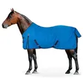 Equinate Pferde-Regendecke wasserdichte Regendecke Springfield mit Fleeceinnenfutter, atmungsaktiv blau 125 cm
