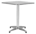 vidaXL Gartentisch Gartentisch Silbern 60x60x70 cm Aluminium (1-St)