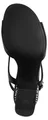 Tamaris Damen Sandalette mit Slingback und gemustertem Blockabsatz 1-28316-44, Größe:38 EU, Farbe:Schwarz
