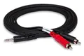 -HOSA STEREO BREAKOUT 3.5 MM TRS TO DUAL RCA 3 FT ACC NEU