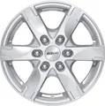 16 Zoll Alufelge ALUTEC Titan 16"x7" 6x114.3 PCD ET45 66.10mm Felge Silber