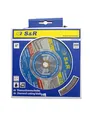S&R Diamanttrennscheibe 200 x 25,4 x 10 mm Fliesen, Porzellan, Keramik