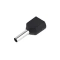 SeKi Zwillingsaderendhülsen 2x1,5mm², Schwarz – 100 Stück | Isolierte Twin Aderendhülsen für sichere Kabelverbindungen | Für Elektroinstallationen, Schaltschrankbau & KFZ | Hochwertige Verarbeitung