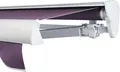 SOLUNA Halbkassettenmarkise Classic 5,5x3,5 Stoff Dessin 7554 Gestell E6EV1 silber eloxiert Antrieb rechts inkl. Motor,