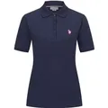 U.S. POLO ASSN. Damen Poloshirt kurzarm aus Baumwoll-Elasthan
