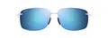Maui Jim Unisex Sunglasses, Blue Hema Crystal Matte, L