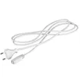 ledscom.de Netzkabel von Eurostecker Typ C auf Stecksystem SPIDER, 1,5 m, weiß