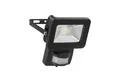 Goobay LED Flutlichtstrahler LED Außenstrahler mit Bewegungsmelder 10 W Scheinwerfer, LED fest integriert, Neutralweiß, 4000 K / 850 lm / M16-Kabelverschraubung / Schwarz