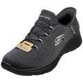 Skechers Damen Summits Classy Night Turnschuhe, Dark Navy Mesh/Silver Trim, 41 EU
