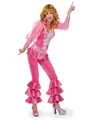 Mamma Mia Disco Kostüm pink - Abba hallo: 70er Jahre Disco Outfit für den