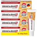 Blend-a-dent Plus Unschlagbare Bisskraft Haftcreme für Voll- und Teilprothesen, Geschmacksneutral, 4x 40g