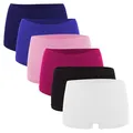 Fabio Farini - Damen Panties 6er Pack Hipsters Boxershorts nahtlos, Seamless aus weichem Microfaser-Gewebe Multifarb Set 2 S-M (36/38)