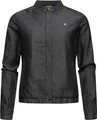 Ragwear Damen leichte Sommerjacke in Denim-Optik Blousonjacke kurz Jeansjacke Malawi Denim YOUMODO Black Gr. XL