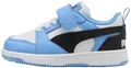 Puma Unisex Baby Rebound V6 LO AC+ INF Sneaker, Team Light Blue Black White, 8.5 UK Child, Team Hellblau Puma Schwarz Puma Weiß, 26 EU