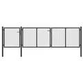 vidaXL Gartentor Stahl 400 x 100 cm Anthrazit