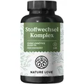 NATURE LOVE® Stoffwechsel Komplex – 120 Kapseln – Grünteeextrakt, Zink, Chrom, Vit B6 & Cholin