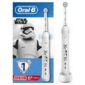 Oral-B Junior Elektrische Zahnbürste/Electric Toothbrush für Kinder ab 6 Jahren, 2 Putzmodi für Zahnpflege, Designed by Braun, Star Wars
