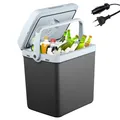 AREBOS Kühlbox 25L Auto Thermoelektrische Warmhaltebox 12V 230V Kühlschrank