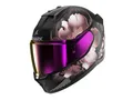 SHARK, Integraler Motorradhelm D-SWKAL 3 MAYFER Mat, Black violet gold KVQ, Größe S