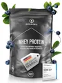 ORGAINIC Bio Blaubeere Whey Protein - Bio Zertifiziert ohne Zusatzstoffe - Eiweißpulver aus Deutschland - Grasfütterung - 1000g