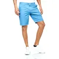 Smith & Solo Chino Shorts Kurz, Kurze Hosen Herren Baumwolle, Bermuda Hose Sommer, Laufshorts Männer Trainingshose (Blau, M)