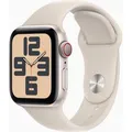 Apple Smartwatch Watch SE 2024 iOS GPS Cellular, 40 mm, S/M, NFC, Aluminium, Polarstern