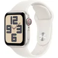 Apple Watch SE (2024) GPS + Cellular 40 mm Aluminiumgehäuse Sport Band Polarstern S/M