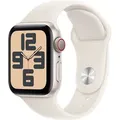 Apple Watch SE GPS + Cellular 40mm Starlight Aluminium Case mit Starlight Sport Band - Beige