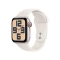 Apple Watch SE (GPS + Cellular) 40mm Aluminiumgehäuse polarstern, Sportarmband polarstern (S/M)