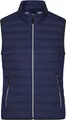 Leichte Daunenweste im klassischen Design navy/silver, Gr. L