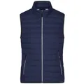 Ladies' Down Vest Leichte Daunenweste im klassischen Design blau/grau, Gr. L