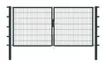 Alberts 650360 Doppeltor Flexo mit Zubehör | verschiedene Breiten und Höhen | anthrazit | Breite 300 cm | Höhe 140 cm