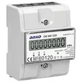 Orno OR-WE-520 Stromzähler Hutschiene 3-Phasen-Anzeige des Stromverbrauchs mit MID Zertifikat, 0,25A - 80A,3 x 230V/400V, 50/60Hz, 800 imp/kWh, weiß, M119