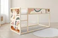 Unik Nordic Aufkleber für IKEA KURA Hochbett, Boho Formen 5-Sticker-Set Oben, Bettaufkleber, Sticker für Kinderbett, Möbelfolie fürs Kinderzimmer, Bettfolie für Kinder, Set 5 Teilig