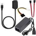 USB zu SATA Adapter Kabel HDD Docking Station IDE SATA Adapter Festplatten Retoo
