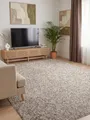 Elle Decoration Rocco - Flachgewebe Teppich, Maschinen Waschbar, Woll Optik, Langlebig & Nachhaltig, Modern, Skandi Look für Wohnzimmer, Esszimmer, Schlafzimmer, Flur - Taupe Multifarben, 80x150cm