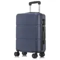 yonsly Premium Reisekoffer TSA-Schloss,YKK-Reißverschluss Hartschalen-Koffer Trolley Kabinenkoffer Rollkoffer Suitcase Handgepäck (Dunkelblau, XL) - Dunkelblau