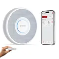 X-Sense Intelligenter WLAN-Rauchmelder mit Sprachalarmsystem und 17 Standorten, Feuermelder, Rauchwarnmelder, nur 33 mm dünn, XS0B-iR, 1 Stück