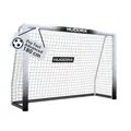 HUDORA Fußballtor Pro Tect 180 Advanced – Outdoor Fußballtor mit Netz und wetterfester Ummantelung für Kinder/Erwachsene – Einfacher Aufbau im Garten – Torwand mit Reiß- und Klettverschlüssen – White