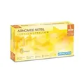 ARNOMED Nitril Sunflower Yellow Einmalhandschuhe, puderfrei, gelb 388-L , 1 Karton = 10 Packungen à 100 Stück, Größe L