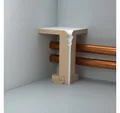 Südbrock Sockelleiste Heizungsrohrverkleidung Victoria Innen-Ecke, L: 6.4 cm, H: 9.6 cm, 1-St.