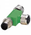 Pepperl+Fuchs 189351 T-Verteiler M12 Stecker, gerade, Buchse, gerade Polzahl Sensoren: 5 1St.
