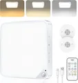 Akku Deckenleuchte mit Bewegungsmelder Innen,6W Aufladbare LED Deckenlampe