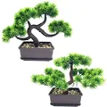 Künstliche Zeder Kiefer Bonsai Deko Zimmerpflanze Baddeko
