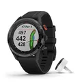 Garmin Approach S62 Bundle, Premium-Golf-GPS-Uhr mit 3 CT10 Club-Tracking-Sensoren, integriertem virtuellen Caddie, Kartierung und Vollfarbbildschirm, Schwarz