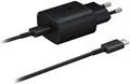 Schnellladegerät für Original Samsung 25W EP-TA800NBEGEU + USB-C/C 5A Kabel schwarz.Samsung Galaxy S25/S25 Ultra/S24/S24Ultra/S23/S23 Ultra S22/S22 Plus/S22 Ultra/S21 S20 FE/A54 A53 A33/Z Flip 3,4,5,6