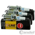 3x NGK ZÜNDKERZE ZÜNDKERZEN V-LINE 53 passend für 1.0 OPEL AGILA A CORSA C/D