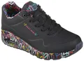 Skechers UNO-LOVING LOVE Wedgesneaker Freizeitschuh, Halbschuh, Schnürschuh mit coolem Graffiti-Print