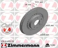 ZIMMERMANN 2x Bremsscheibe vorne Ø320 für Mazda CX-5 KF 2.5 AWD 2.0 6 Kombi GJ