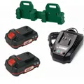 Starterset  Parkside 2 x  Akku 20 V  2.0 Ah  PAP 20 und Ladegerät 2 Wandhalter